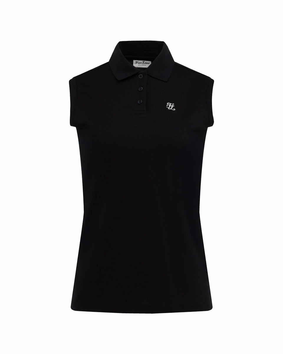 Fair Liar loose fit polo sleeveless t-shirt - Black AirflowVents Quick Access Slit