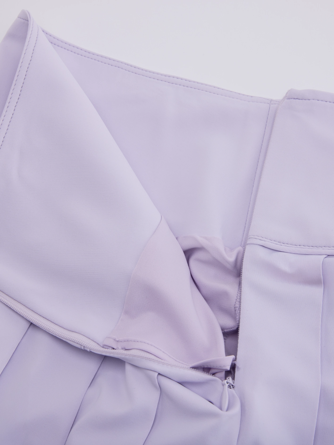 Fair Liar Performance Pleated Skirt - Lavender Roll Up Fasten