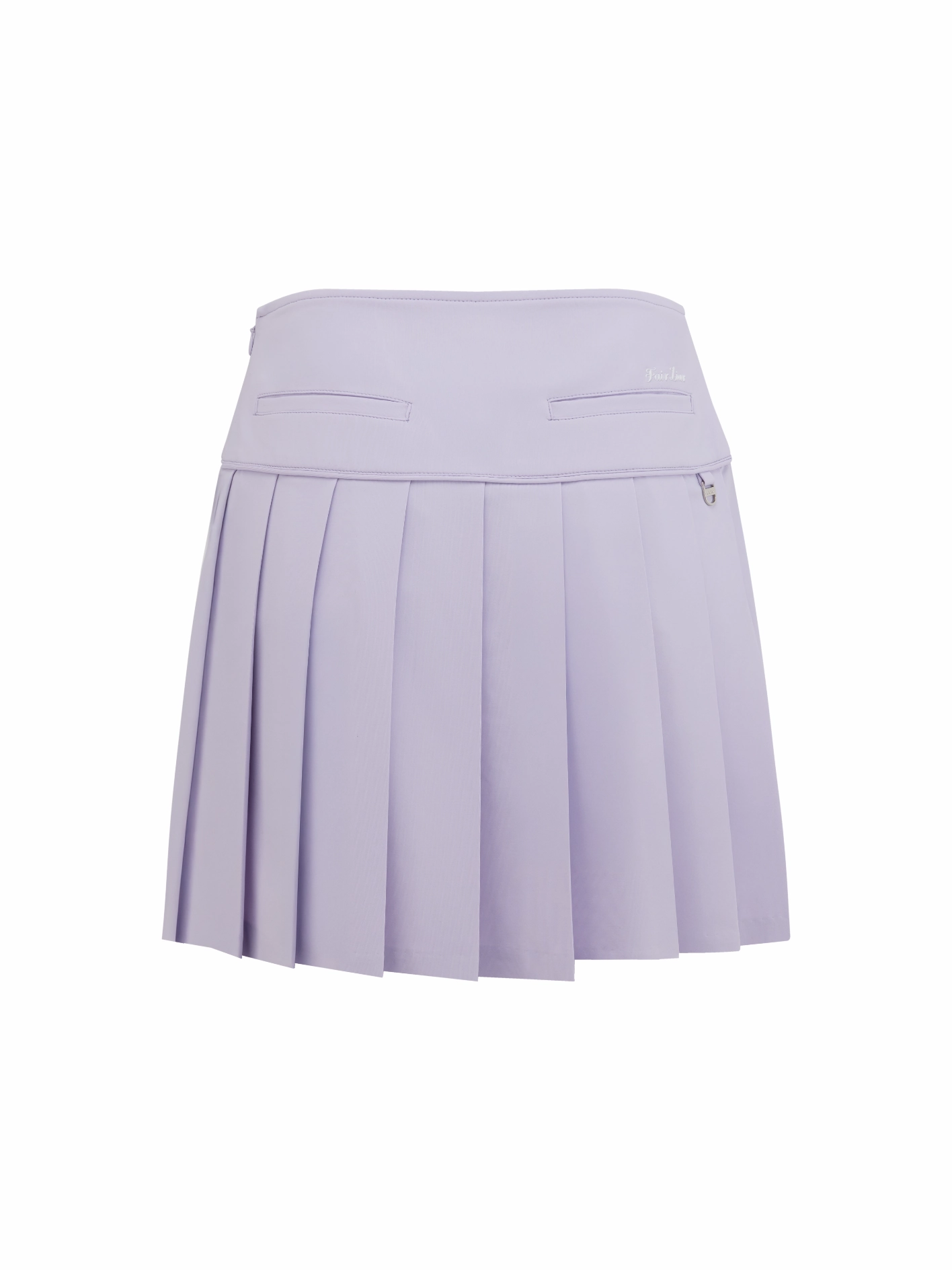 Fair Liar Performance Pleated Skirt - Lavender Soft Lines gentle style