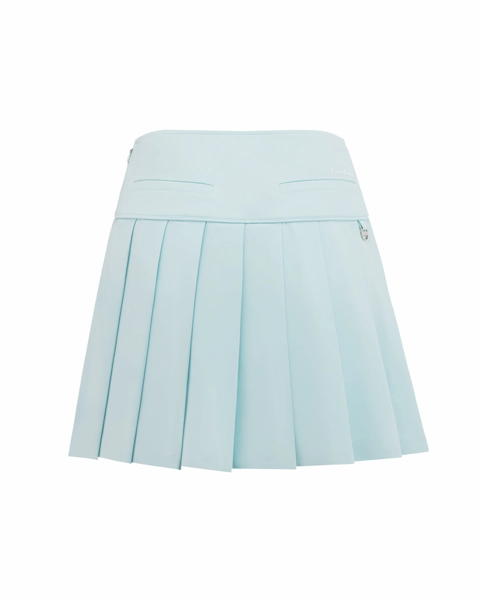 Polished Fit Romantic Vibe Fair Liar Performance Pleated Skirt - Mint