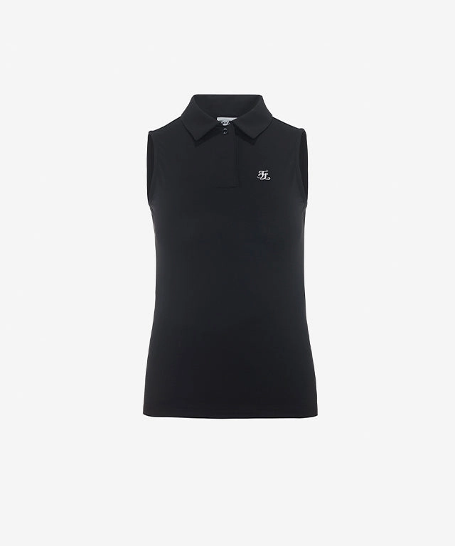 Airflow Ventilation Zones FAIRLIAR Y-Collared Sleeveless T-shirt (Black)