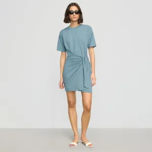 Holiday-Party Simplistic Mood Fallon Organic Cotton T-Shirt Wrap Dress