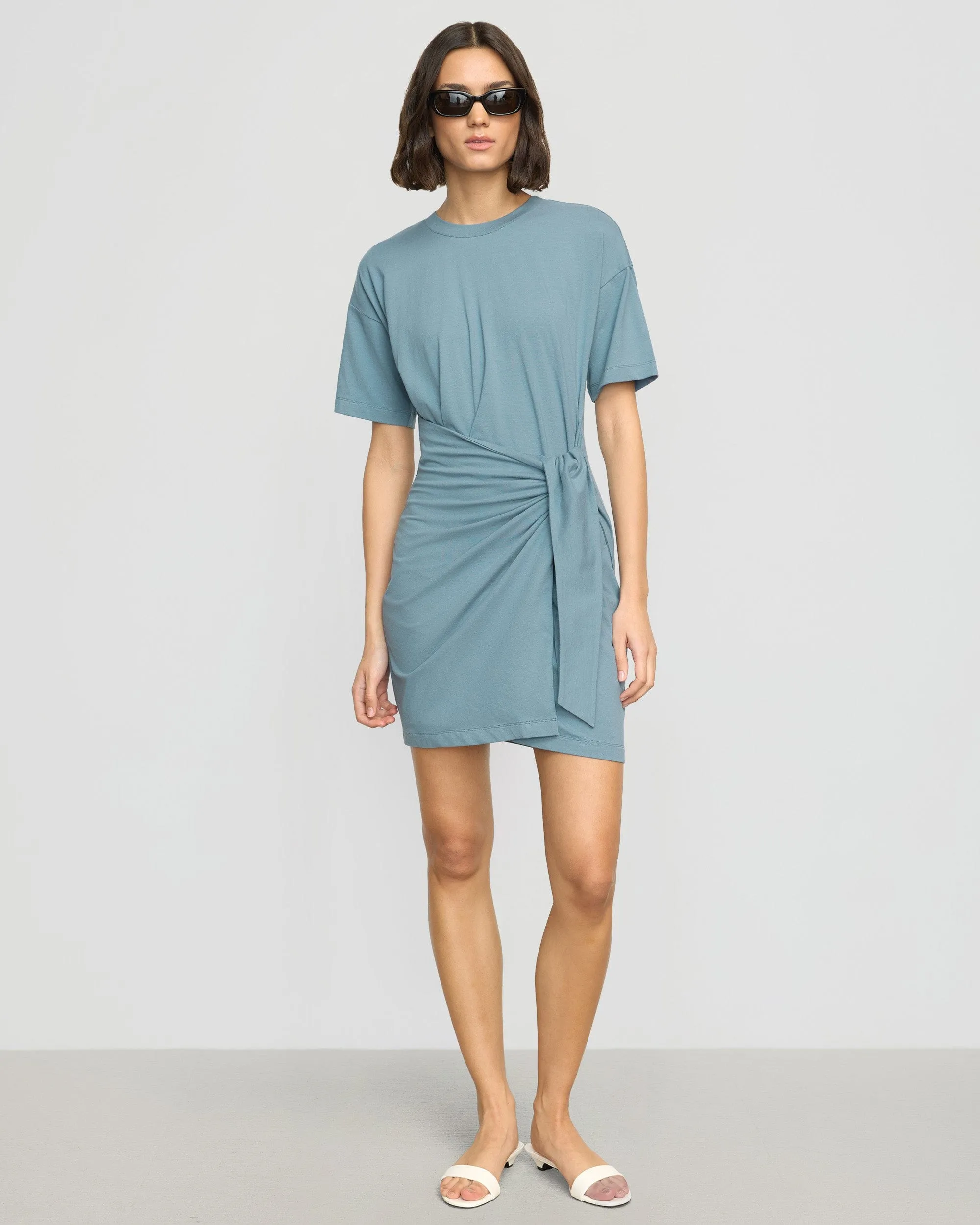 Night Out Fallon Organic Cotton T-Shirt Wrap Dress