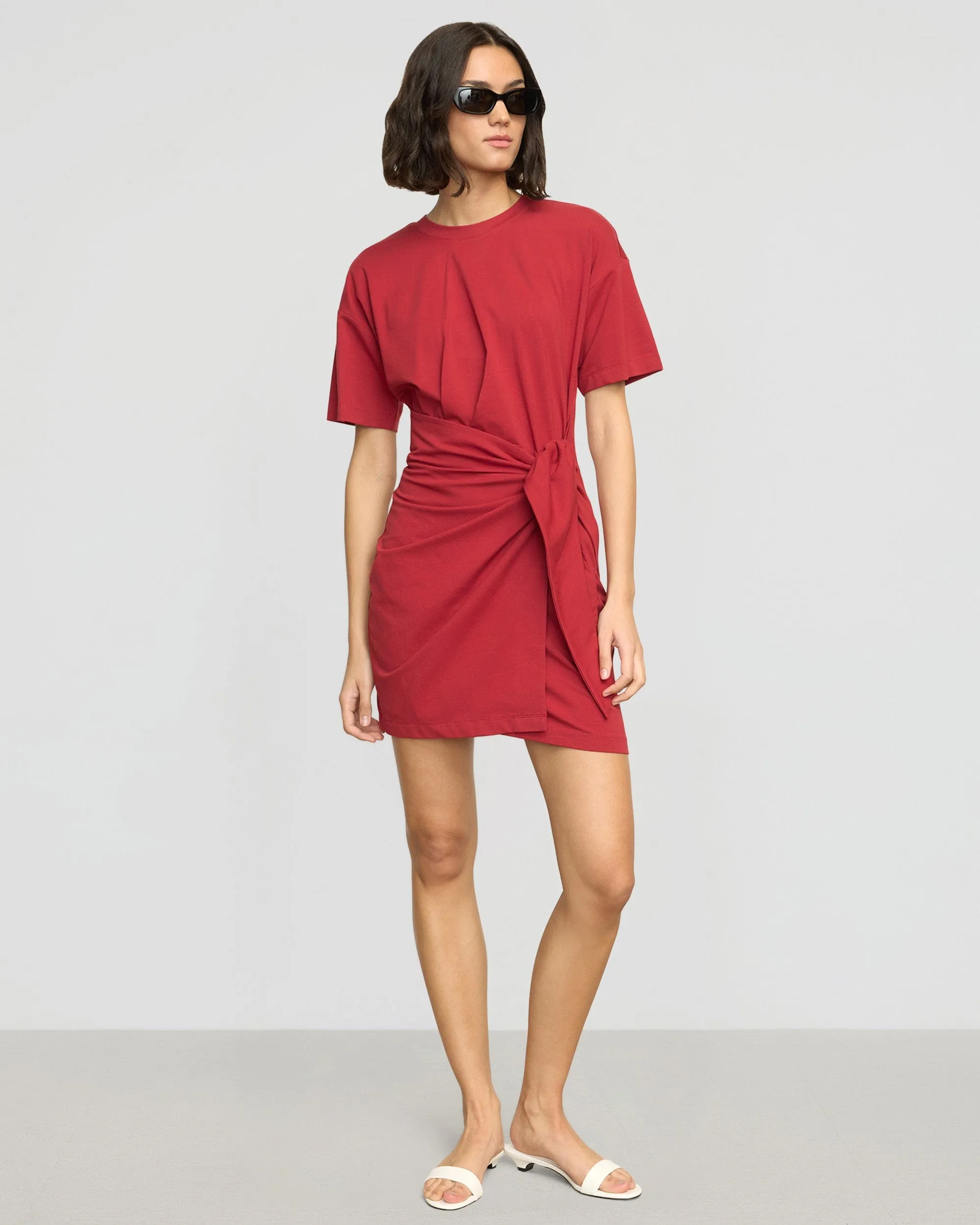 Fallon Organic Cotton T-Shirt Wrap Dress Casual Elegance