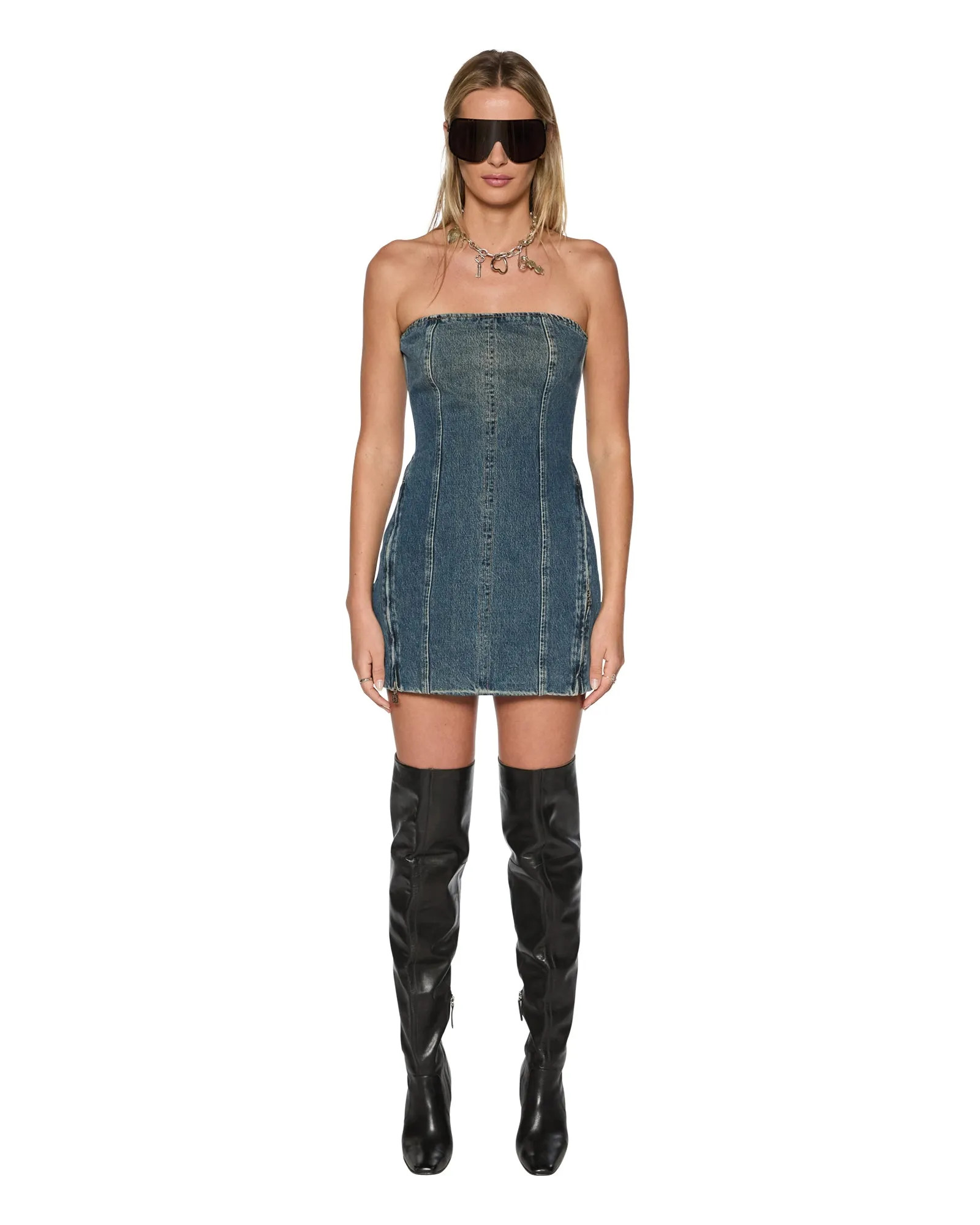 AVENUE DRESS SANDSTORM Snap-Closure