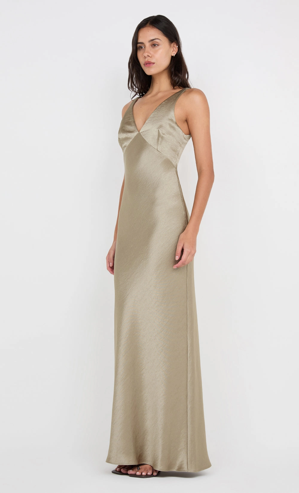 AUSTEN V NECK MAXI DRESS - SAGE Basic Fashion Smile Glow