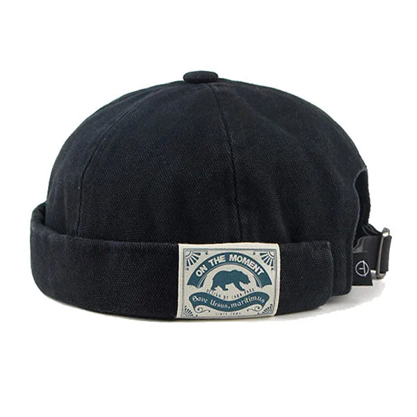 Fashion Men Docker Cap Skullcap Retro Sailor Cap Beanie Hats Men Women Warm Bucket Cap Brimless Hat Skullcap Bonnet Dad Caps