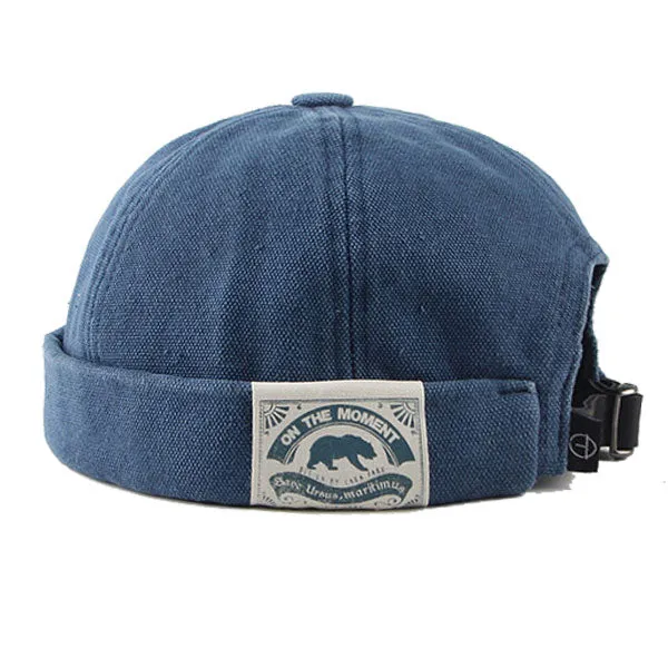 Fashion Men Docker Cap Skullcap Retro Sailor Cap Beanie Hats Men Women Warm Bucket Cap Brimless Hat Skullcap Bonnet Dad Caps