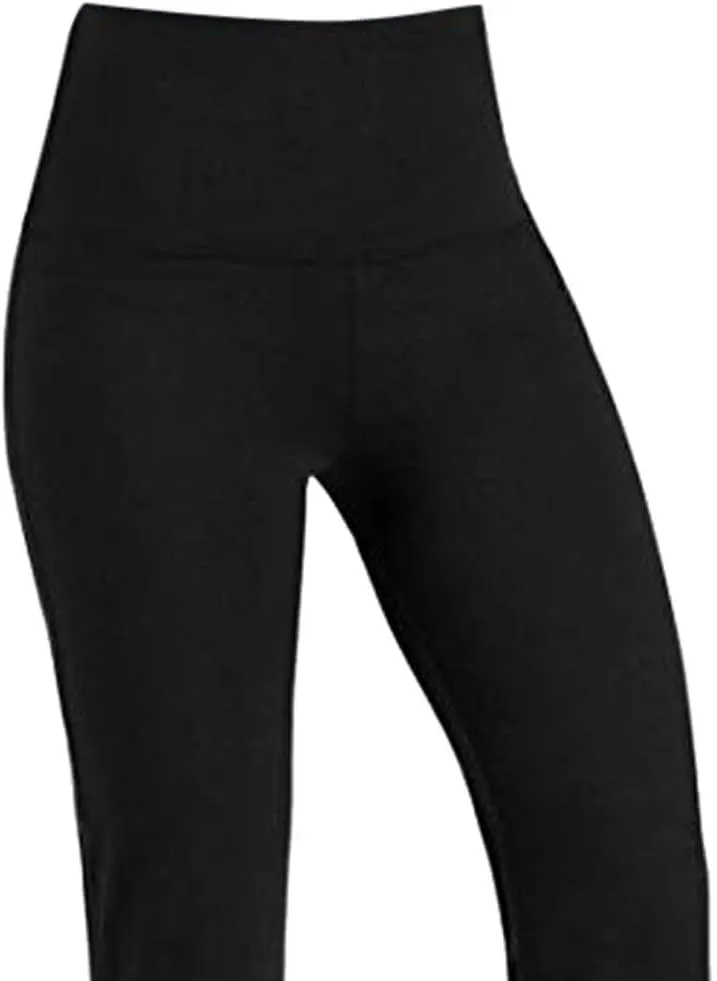 Fashion Tummy Control Yoga Pants Non See Through Tights High Waist Solid for Women Soft & Slim Flared Ultra Soft Sexy