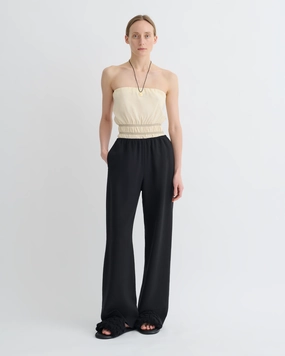 Arvenn - Twill Suiting Pants - Black Stylish Appearance Tight Fit