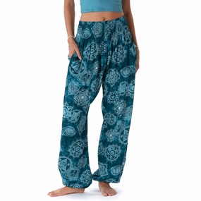 Sporty Comfort Fit Snug Fit Seven Chakras Harem Pants