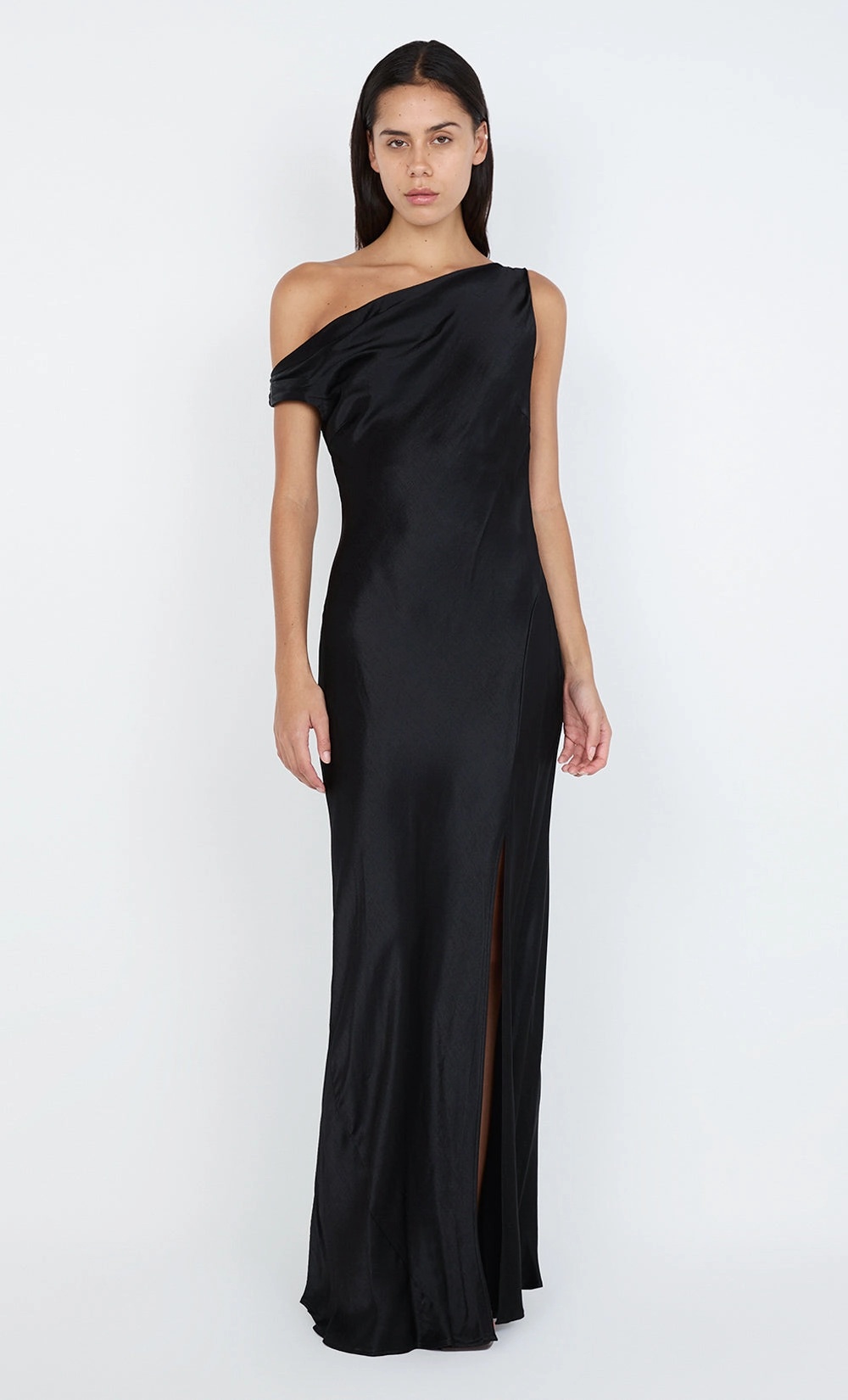 SOL ASYM DRESS - BLACK Comfortable and Soft Cozy Flex