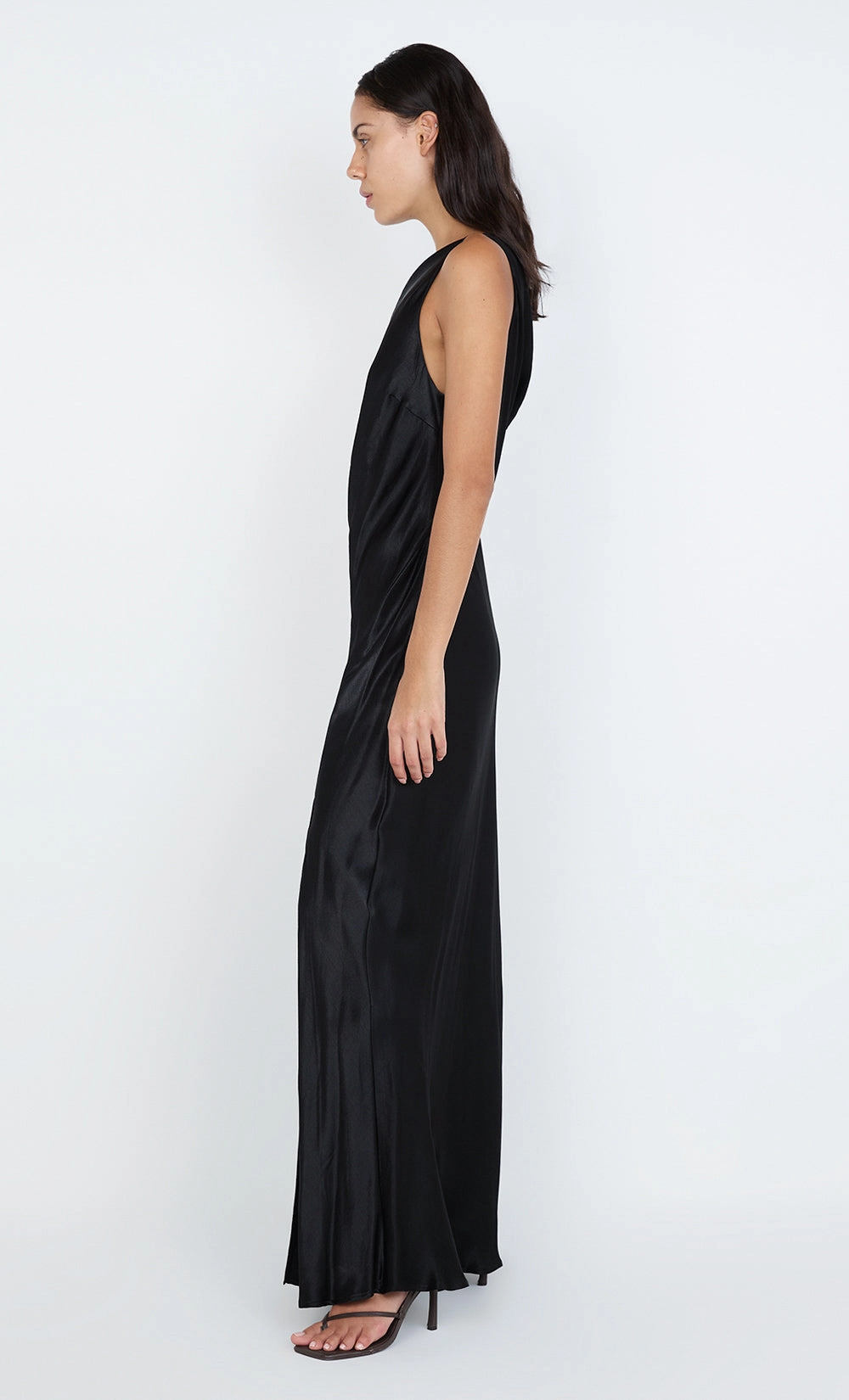 Versatile Comfort Wear Lawn Soft SOL ASYM DRESS - BLACK