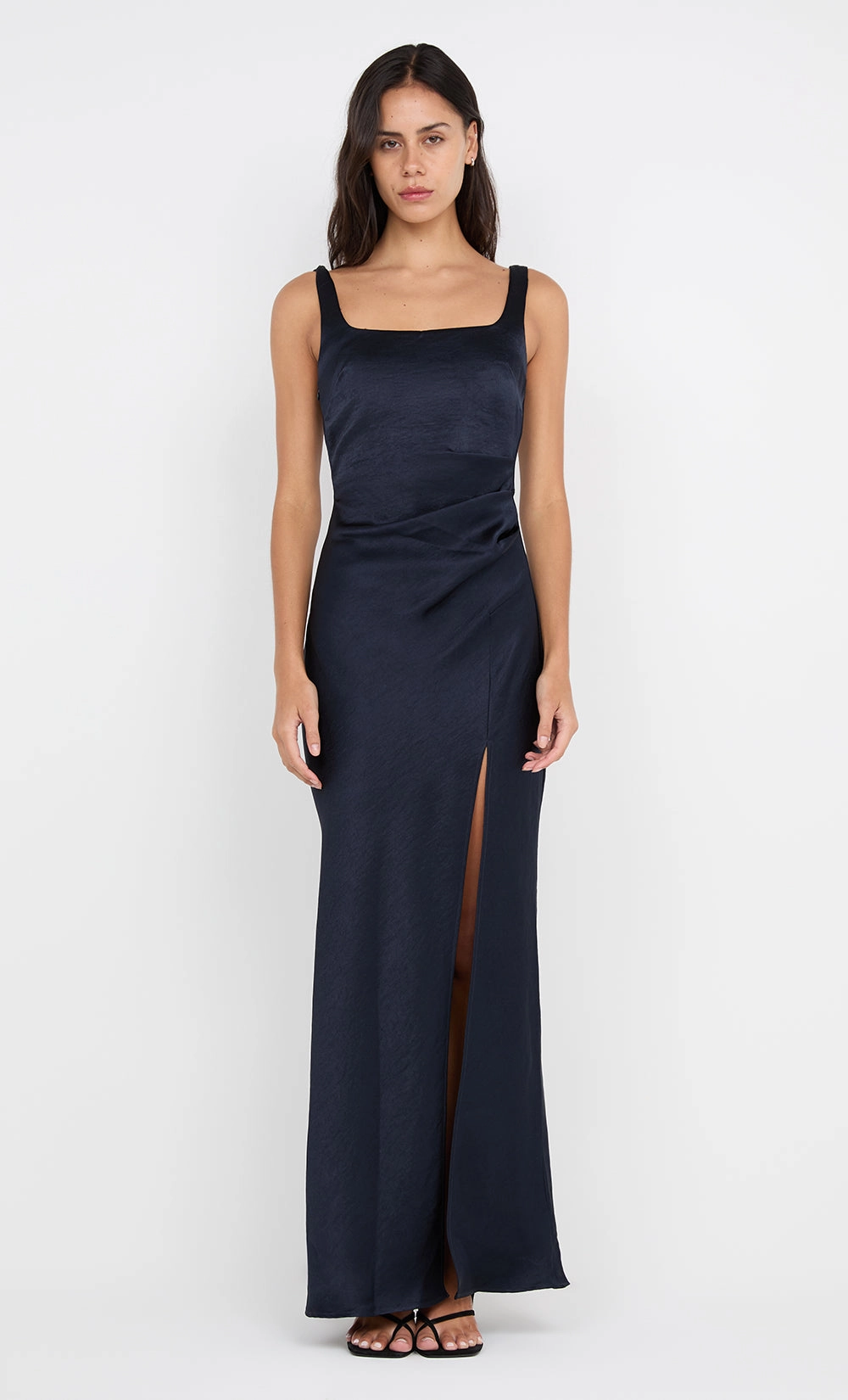Stylish day dress Love Soft THE DREAMER SQUARE NECK DRESS - INK