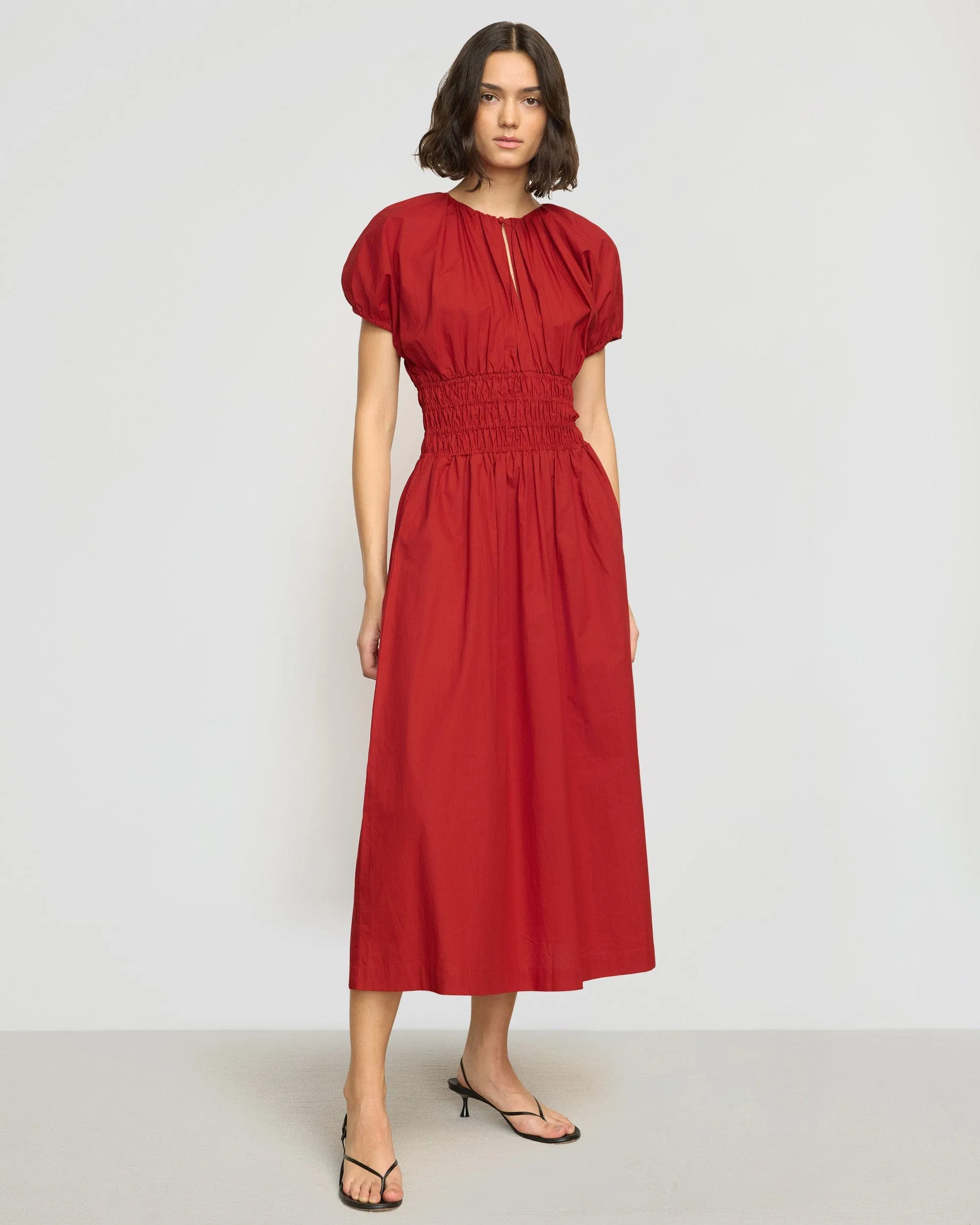 Casual day-to-night piece Ready Anytime Kyla Organic Cotton Blouson Dress