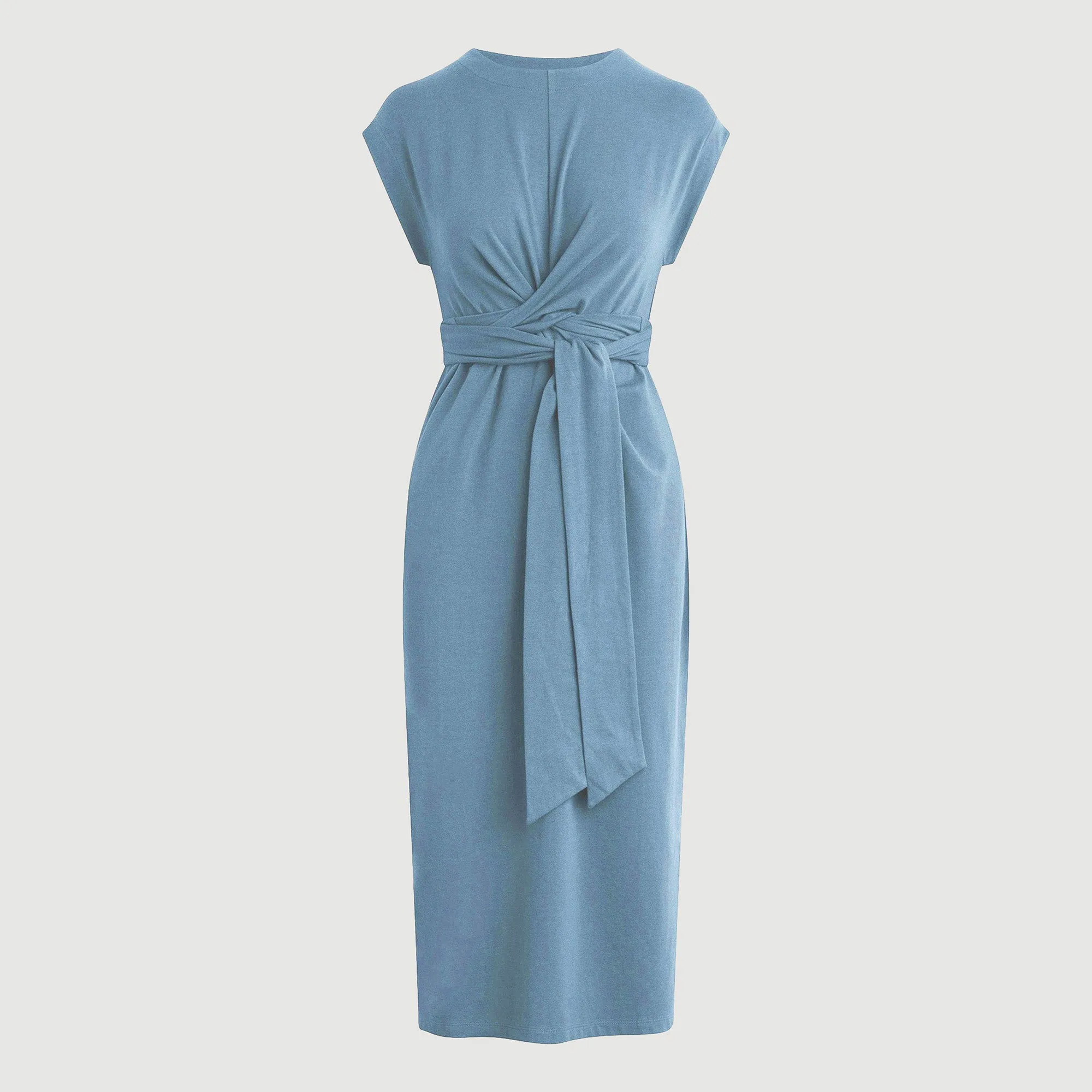 Fei Tie-Front Organic Cotton Dress (Petite) Comfortable Layering