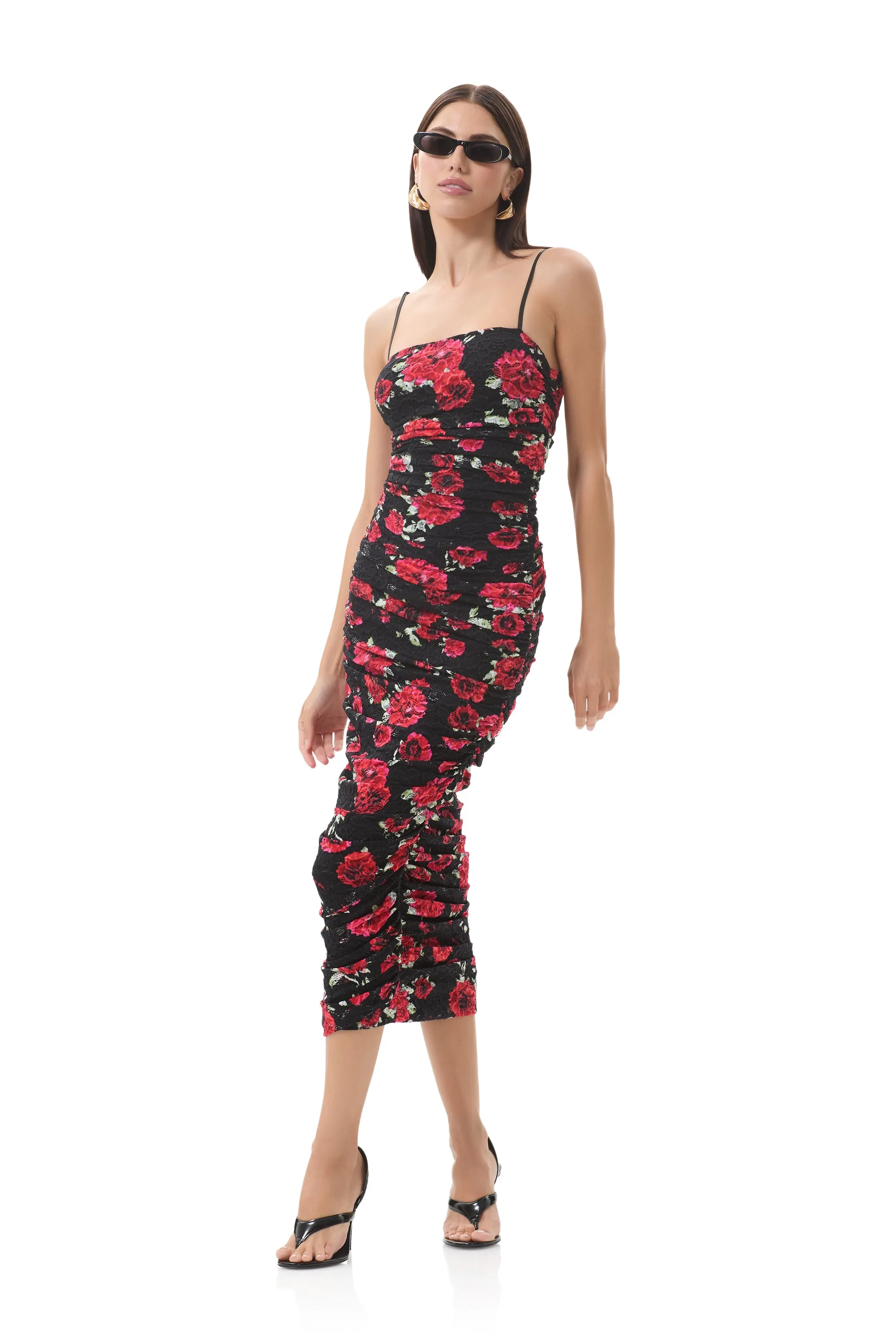 Nordic Plain Timeless fitted silhouette Hazel Crochet Lace Dress - Painted Roses