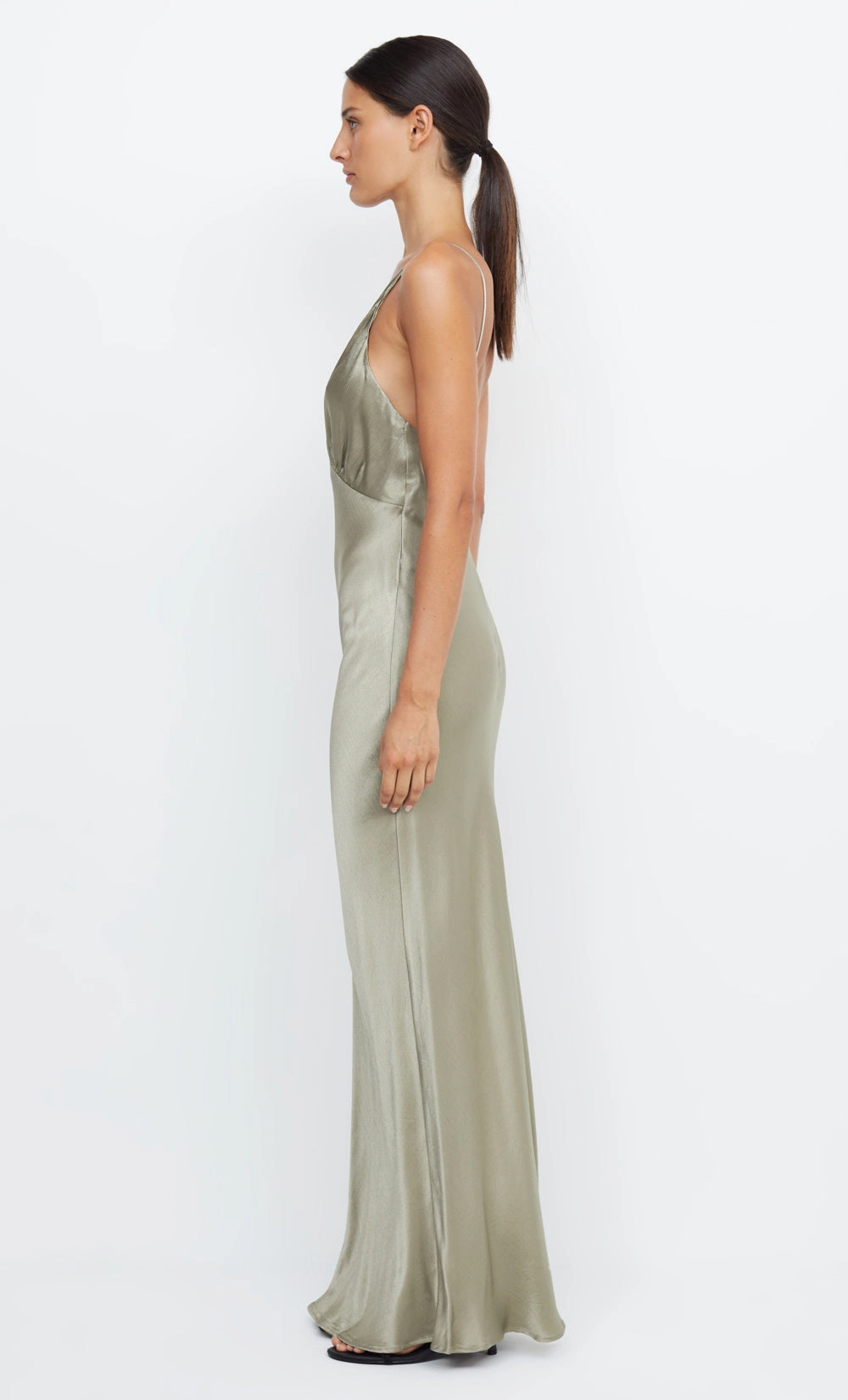 Vibrant Style Luxe Mood MOON DANCE V MAXI DRESS - SAGE