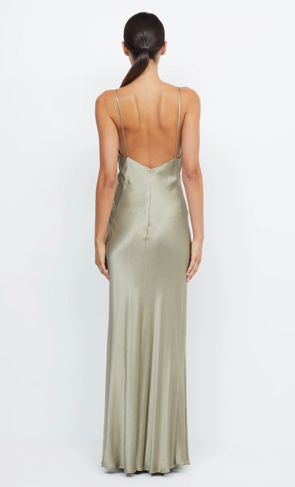 Relaxed Layers Layering Fit MOON DANCE V MAXI DRESS - SAGE
