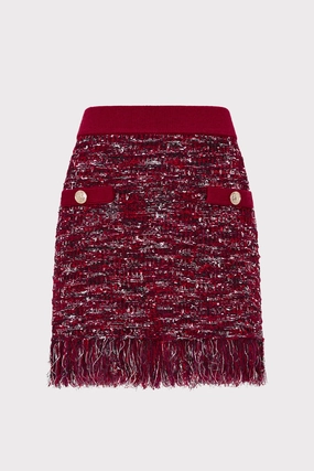 Weekend Vibes Compact Knit Technique Kali Textured Knit Mini Skirt