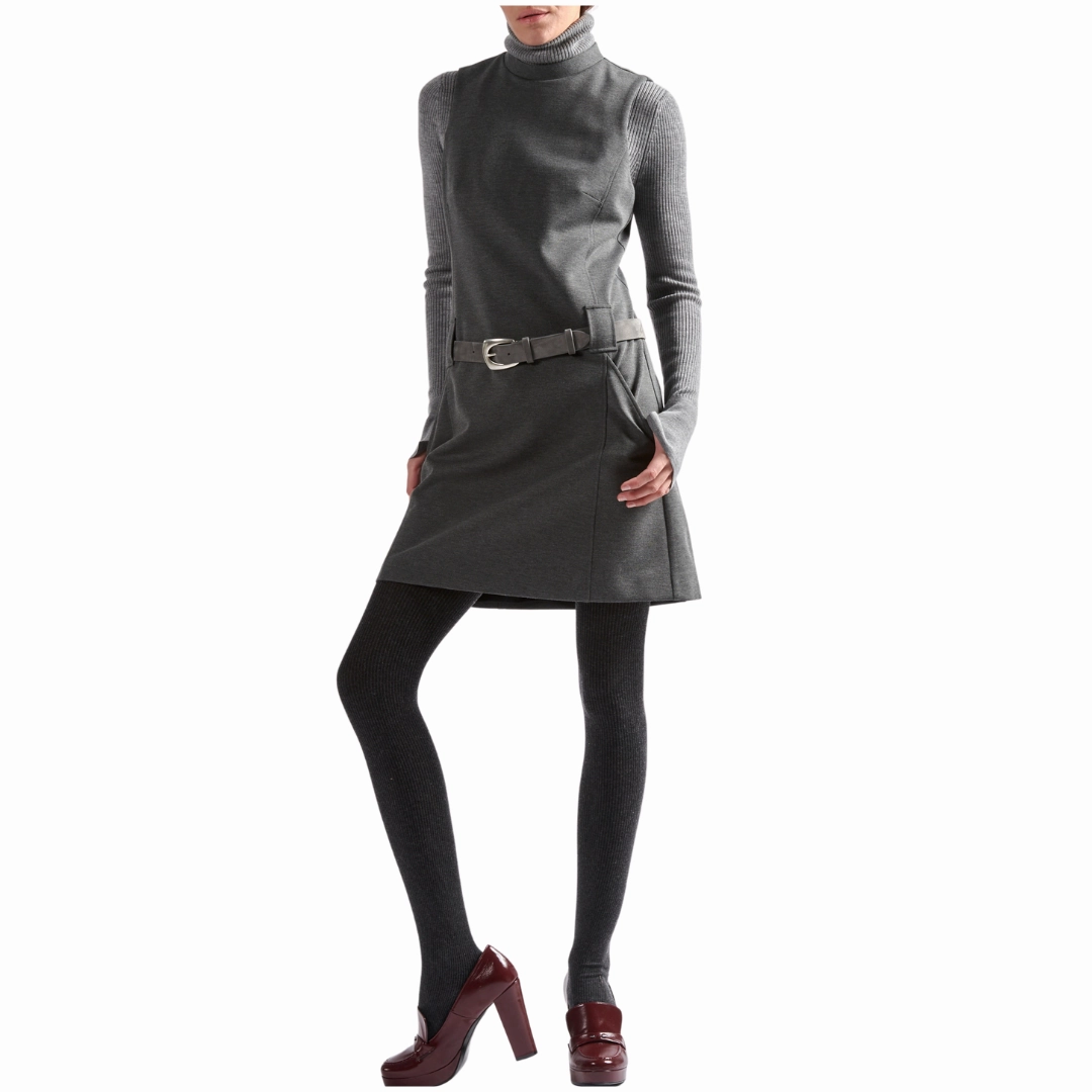 Jersey Pinafore Mini Dress Bold Mood