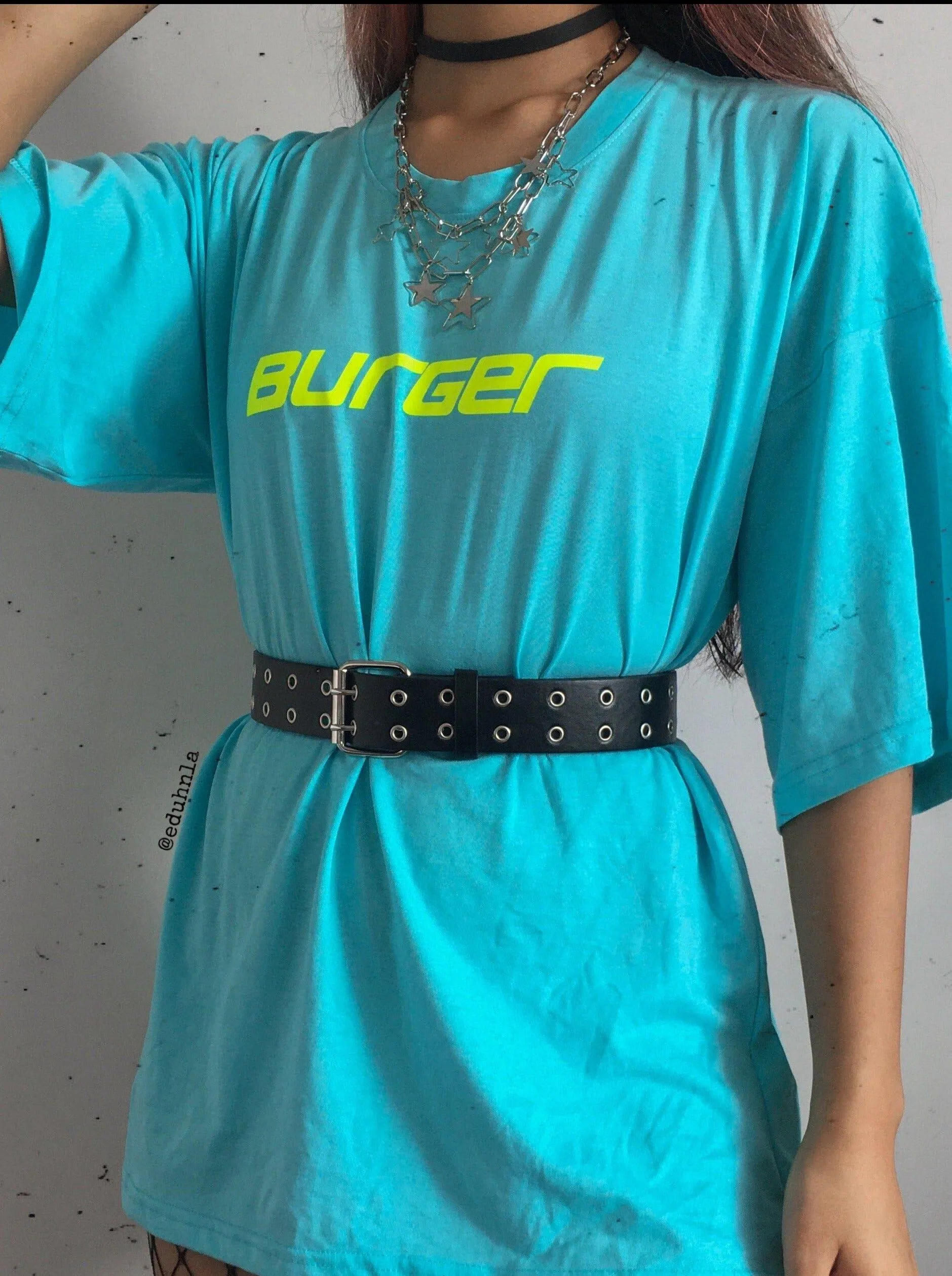 Fast Burger : Burger Bae Oversized  Tee For Men and Women