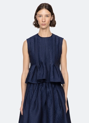 NoRoll Hem Technology Minimalist Detailing Fayetta Top