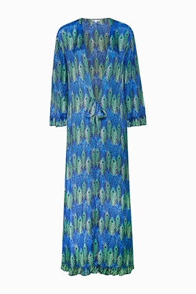 FEATHER OPEN LONG Square-Neck