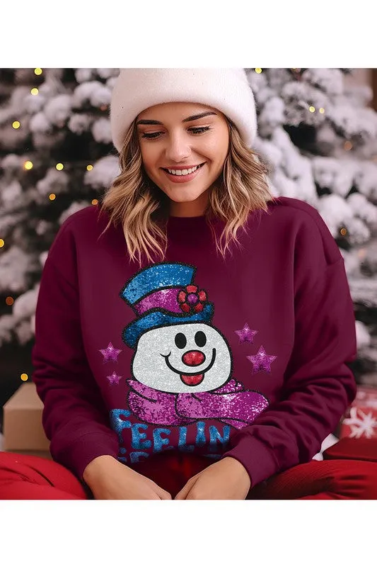 Feeling Frosty Fleece Sweatshirt