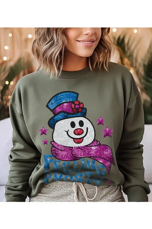Feeling Frosty Fleece Sweatshirt