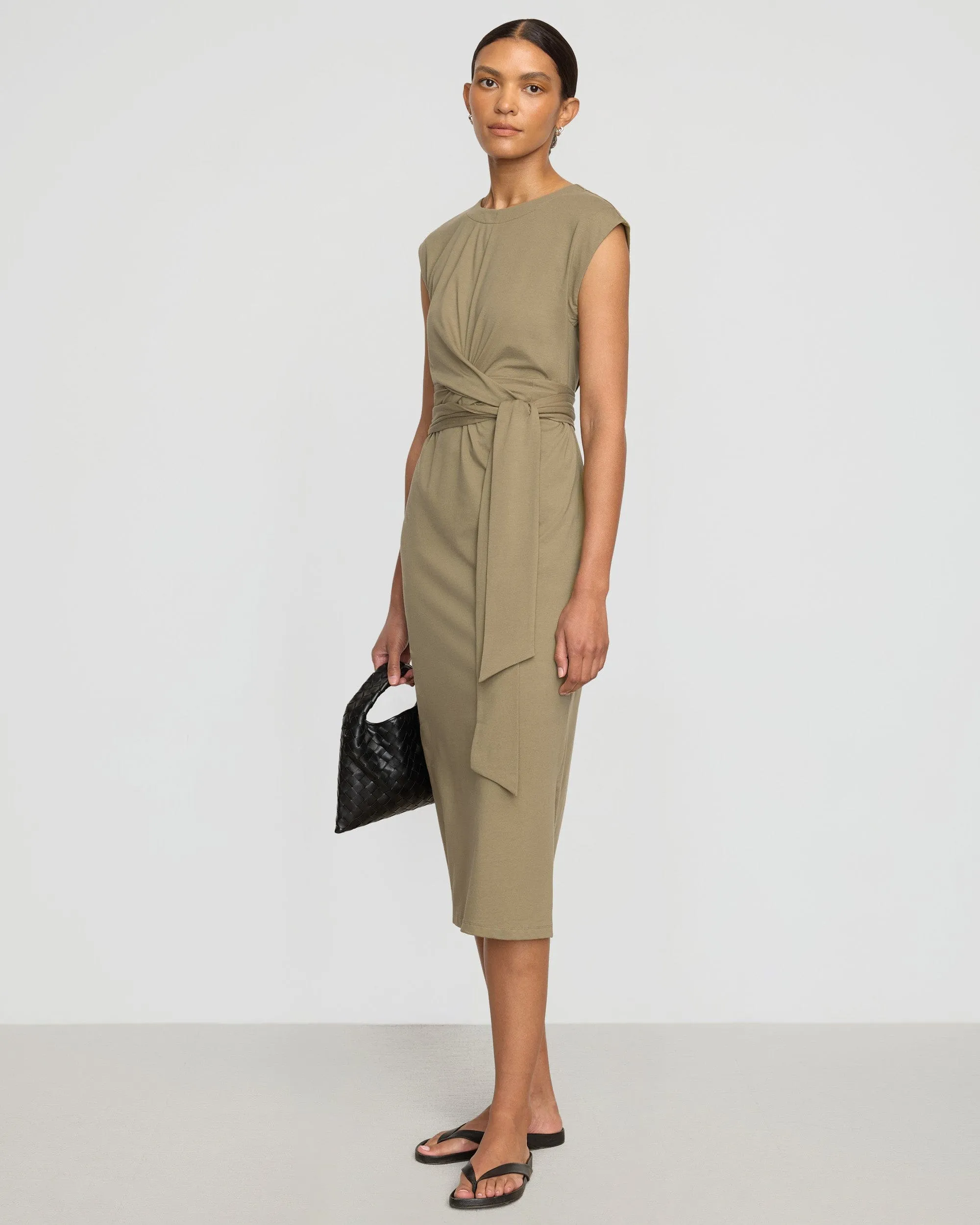Day Ready Look Fei Tie-Front Organic Cotton Dress