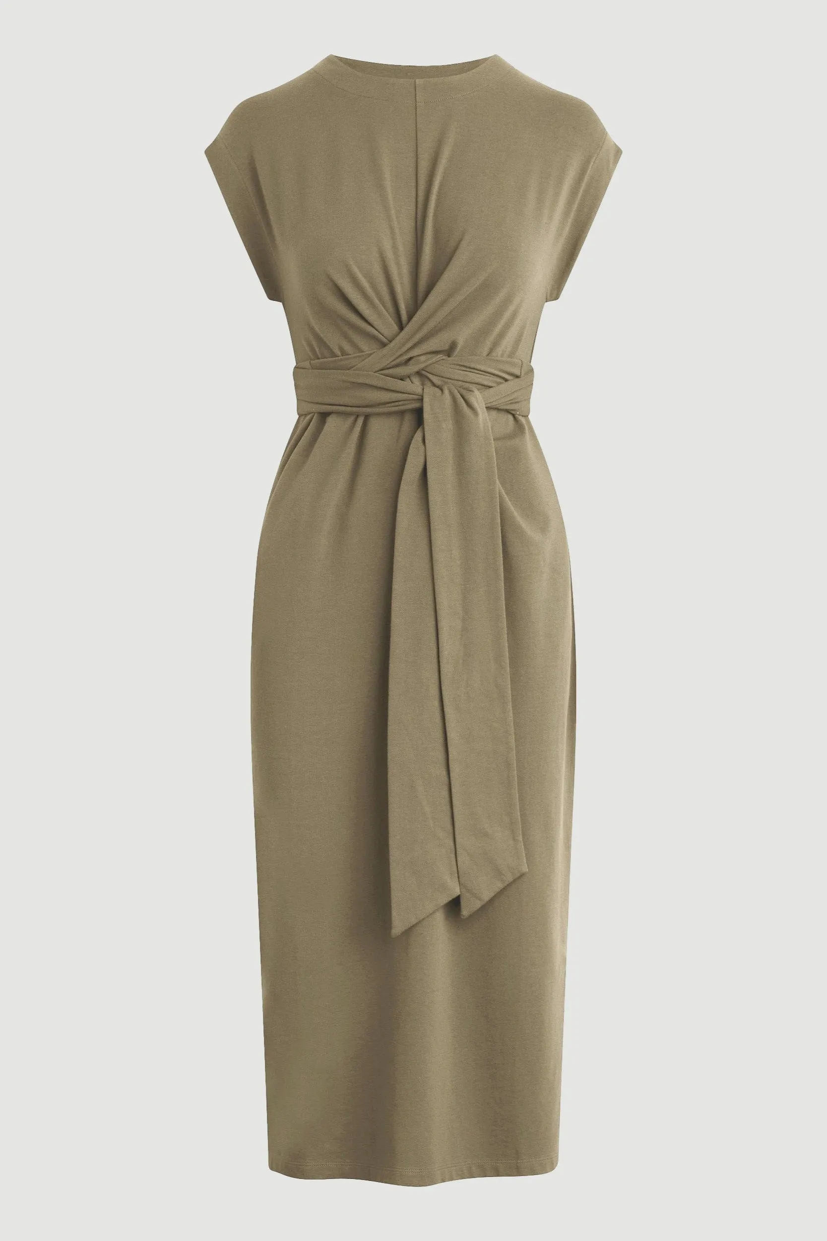 Fei Tie-Front Organic Cotton Dress (Petite) Breathable Layering