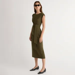 Effortless Mood Fei Tie-Front Organic Cotton Dress