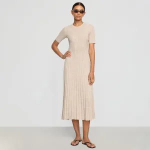 Fena Wide-Ribbed Sweater Dress Comfort Mode Vintage Style