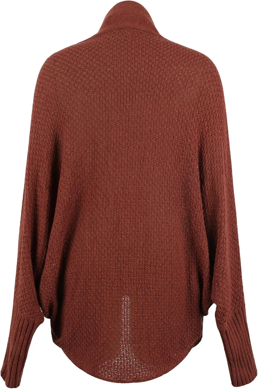 FEOYA Open Front Cardigan for Women Oversized Batwing Sleeve Sweater Outwear Chunky Kimono Cardigan Slouchy Wrap Sweater