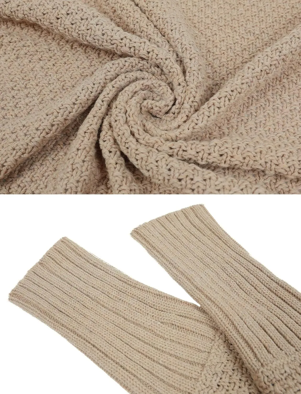 FEOYA Open Front Cardigan for Women Oversized Batwing Sleeve Sweater Outwear Chunky Kimono Cardigan Slouchy Wrap Sweater