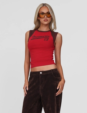 Long Sleeve Shirt FIERA TEE - RED