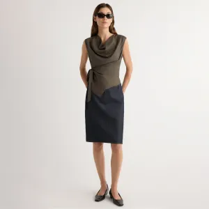 Johanna Knee-Length Denim Skirt Clean Cut