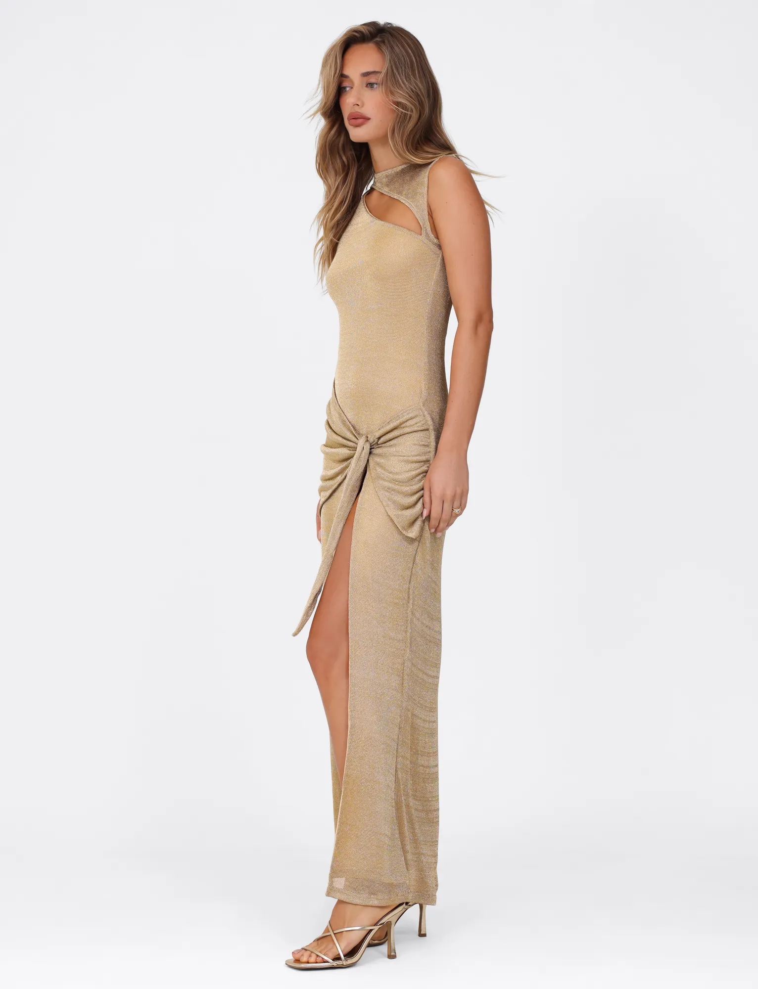 AZELMA MAXI DRESS - GOLD Flexible Fit UV-Resistant