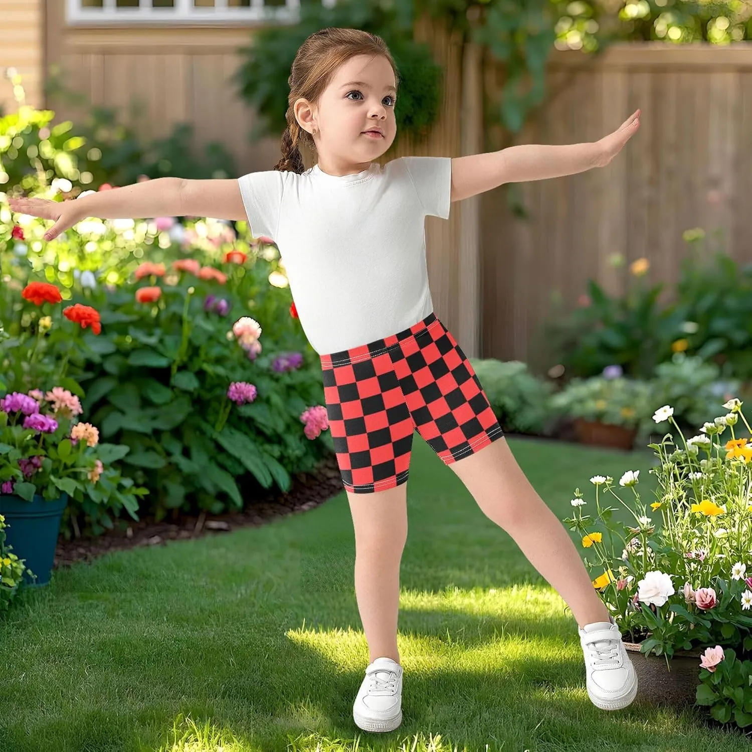 Fisyme Girls Shorts Kids Toddler Girl Bike Cartwheel Under Dress Shorts