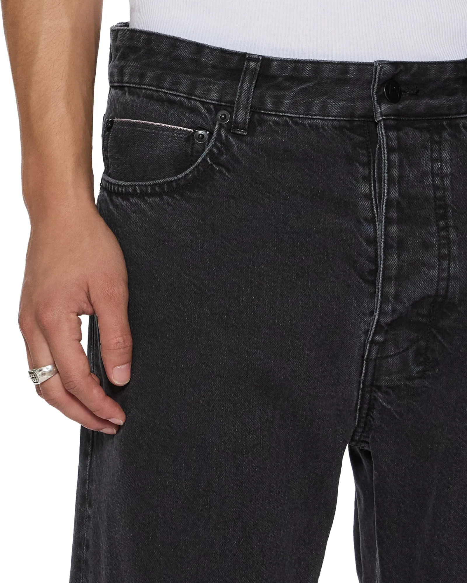 Sunny Vibes Casual HAZLOW SELVEDGE NY BLACK