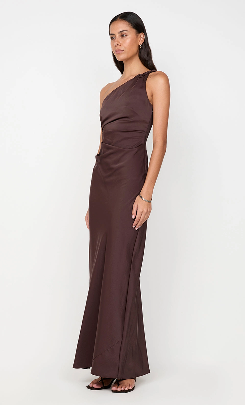 LUNETTA ASYM DRESS - DARK CHOCOLATE All-Purpose Comfort