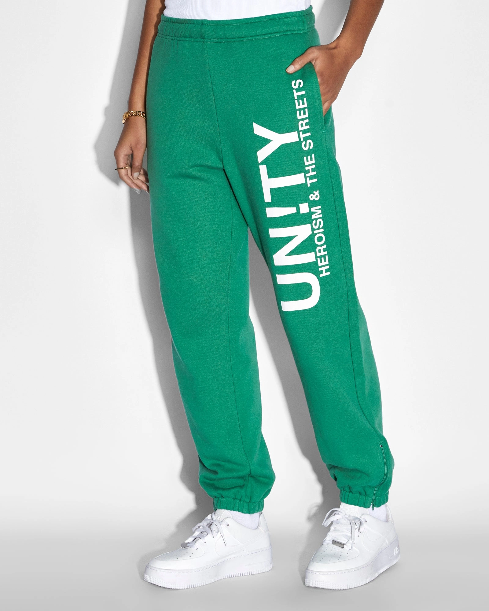 UNITY ZIP TRAX GREEN WrinkleResistantMaterial