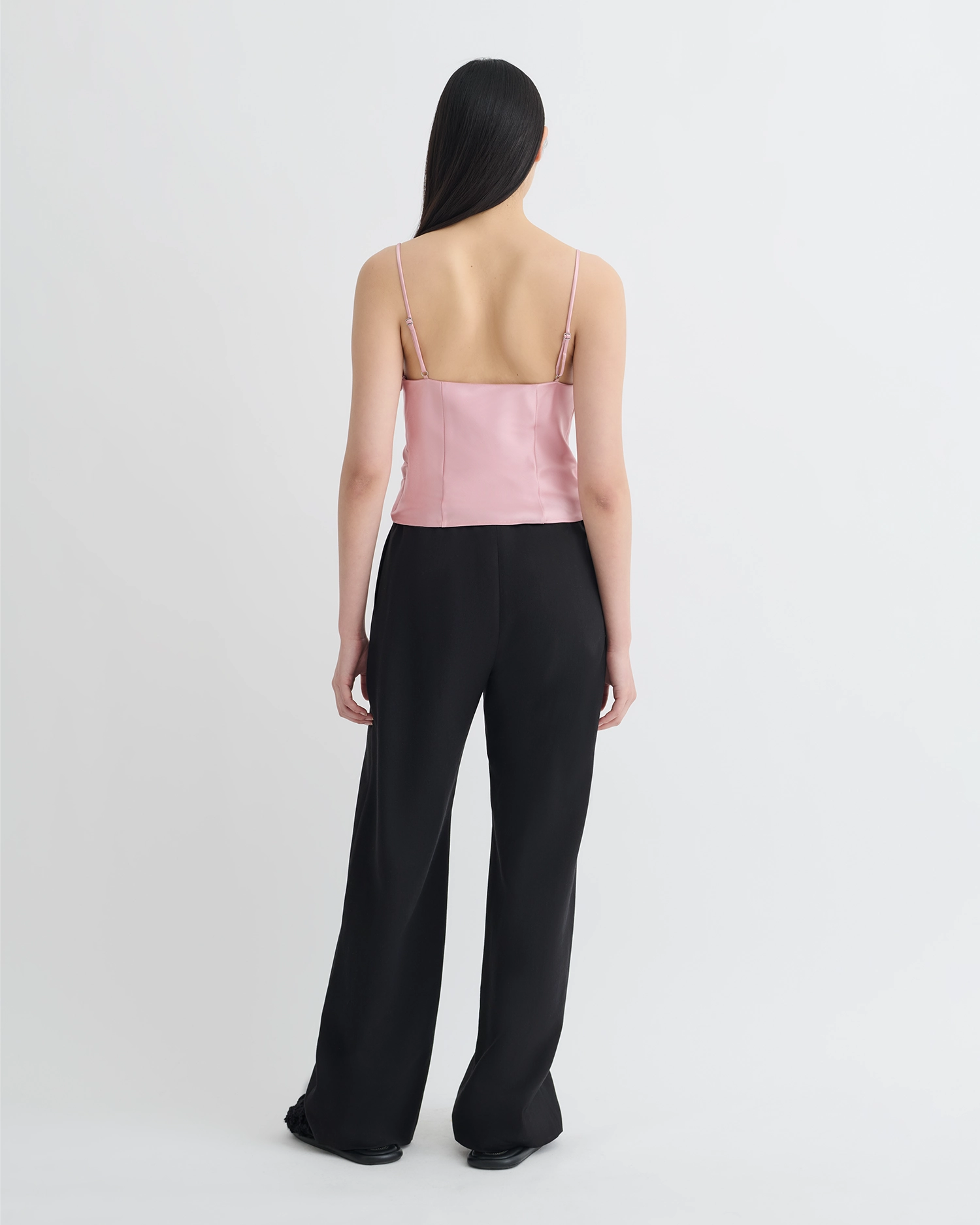 Rheia - Slip Satin Top - Pink Breathable mesh lining UV Protective Layer