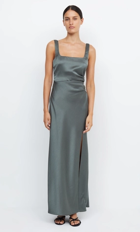 THE DREAMER SQUARE NECK DRESS - DARK WILLOW Work Fit
