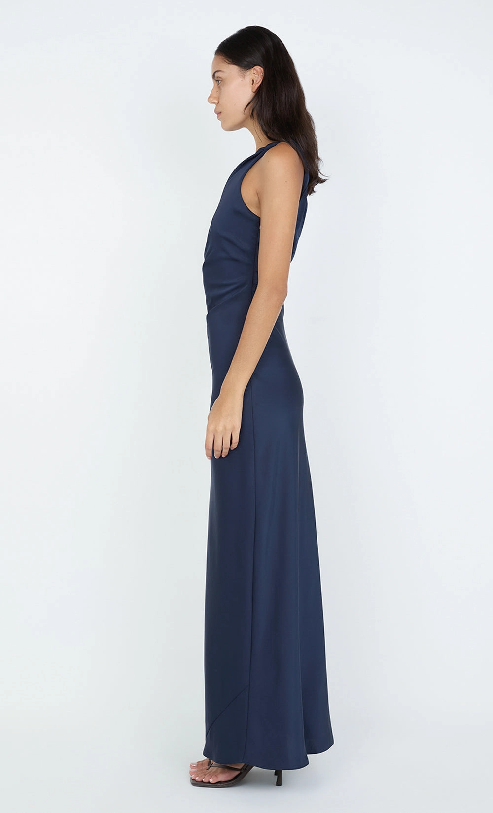 LUNETTA ASYM DRESS - INK Work-to-Play Wear Confident Mood