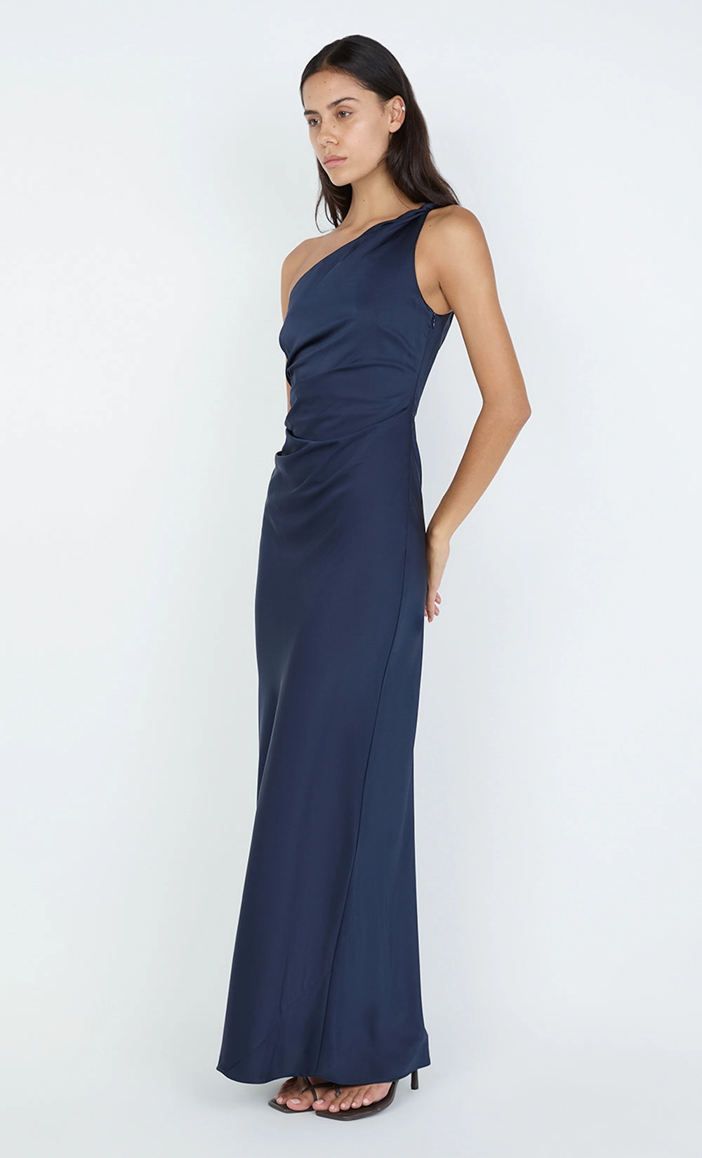 LUNETTA ASYM DRESS - INK Cozy Touch