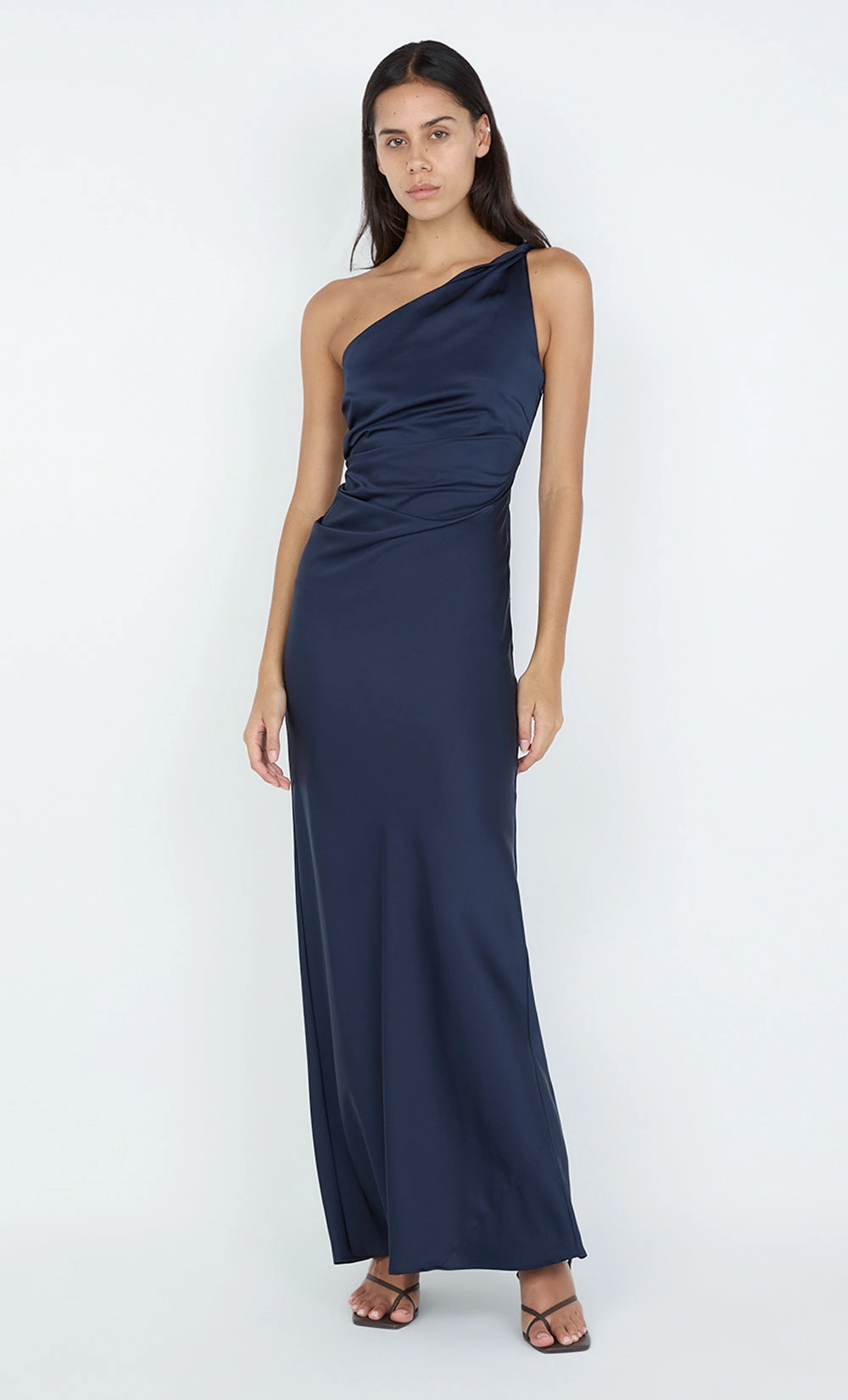 Easy Tones Classic structured dress LUNETTA ASYM DRESS - INK