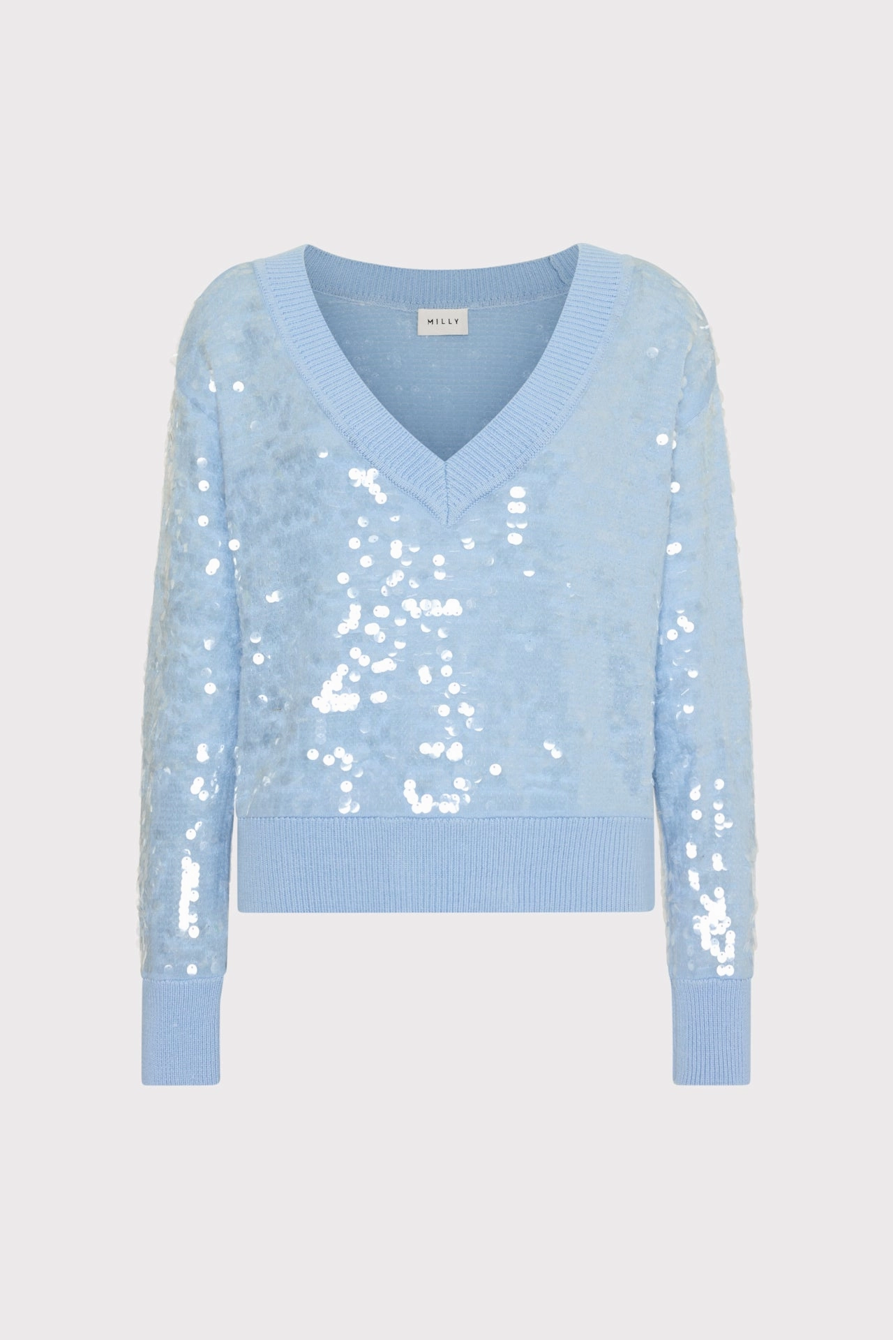 Butter Soft Yarn Ilaria Sequin V-Neck Sweater
