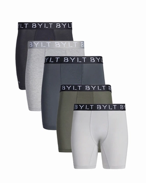 5-Item AllDay Boxer Briefs Bundle Form Fitting
